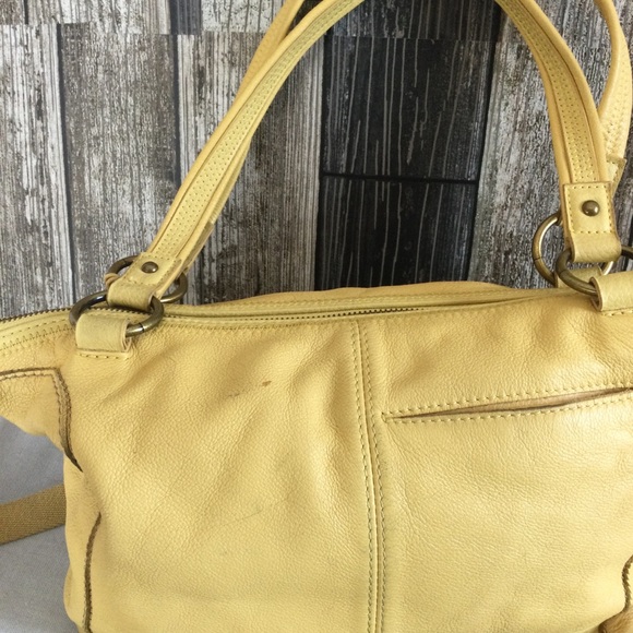 The Sak Bags The Sak Mustard Colored Leather Shoulder Handbag